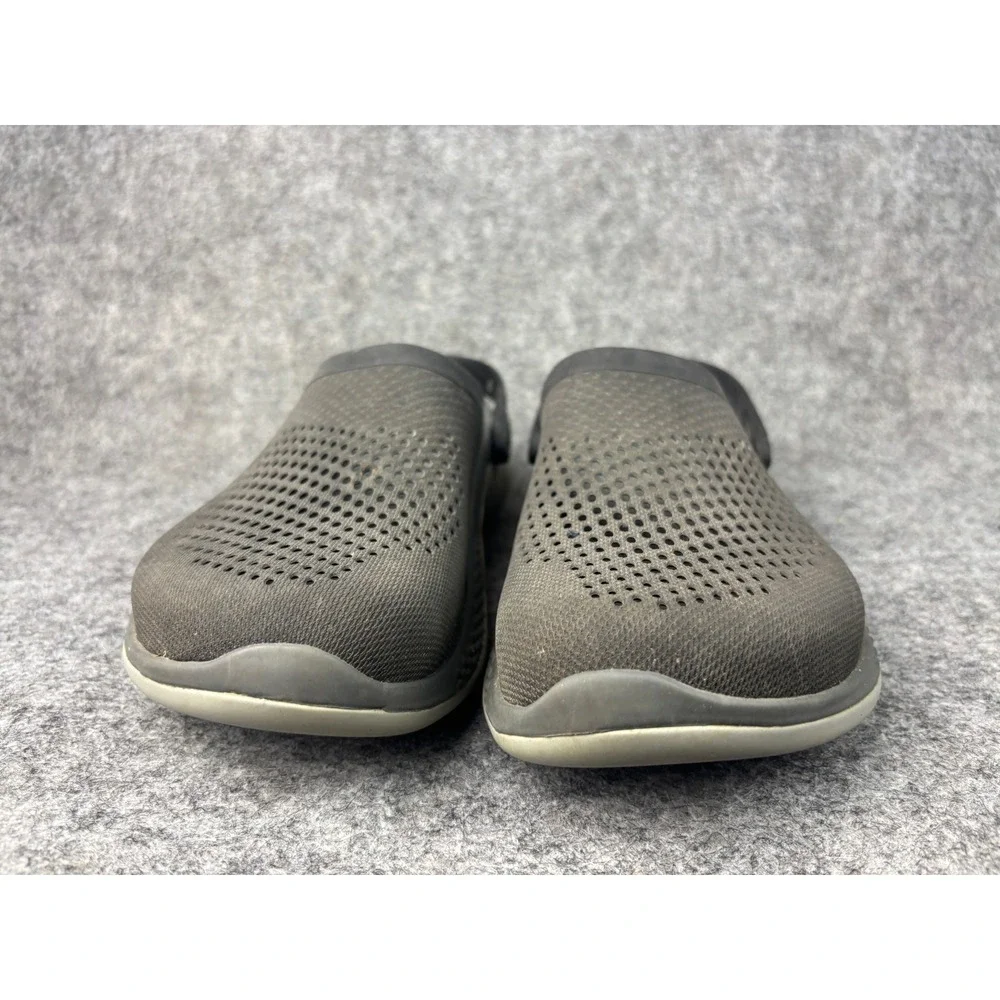 Crocs LiteRide Clogs Mens Size 11 Gray Athletic Comfort Slip On Shoes